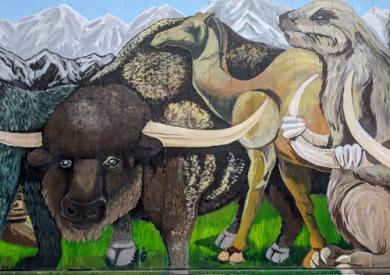 Prehistoric Mammal mural