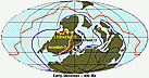 early devonian period plate tectonics icon