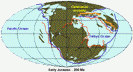 Early Jurassic Plate Tectonic Reconstruction