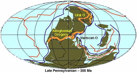 Late Pennsylvanian - 300 Ma