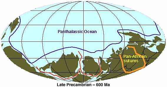 late Precambrian - 600 Ma